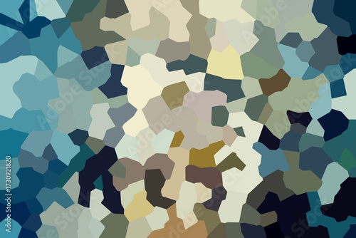 Earthy Abstract Low Poly Geometric Vector Background with Muted Blue, Beige, Olive Green, and Brown for Elegant Textures, Digital Art, and Modern Aesthetic Designs