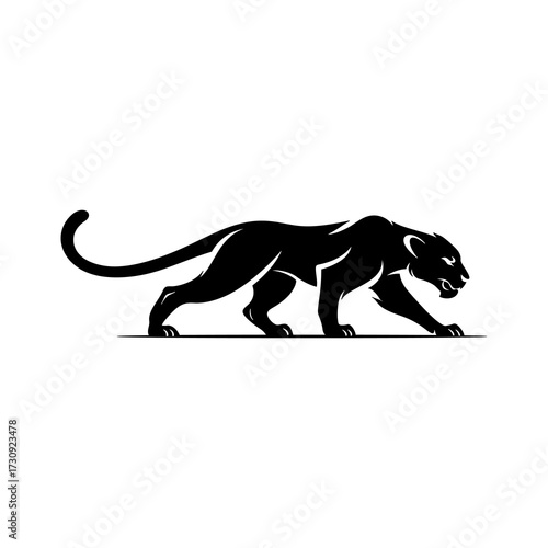 Panther SVG Silhouette | Wild Jungle Cat | Predator Animal Clipart for Logos, Crafts & Prints