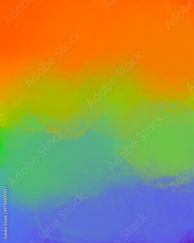 Abstract painting of color of LGBT sign. Purple blue green yellow orange and red background.