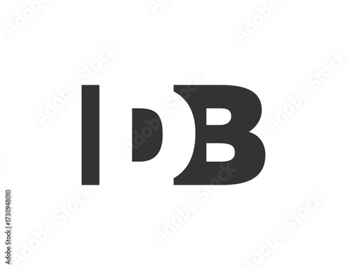 IDB logo design. Initial letter I D B bold font style for tech startups, consulting, corporate branding. Creative company name, headlines typography identity, trendy logotype.