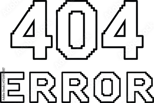 404 error page not found message digital design concept silhouette