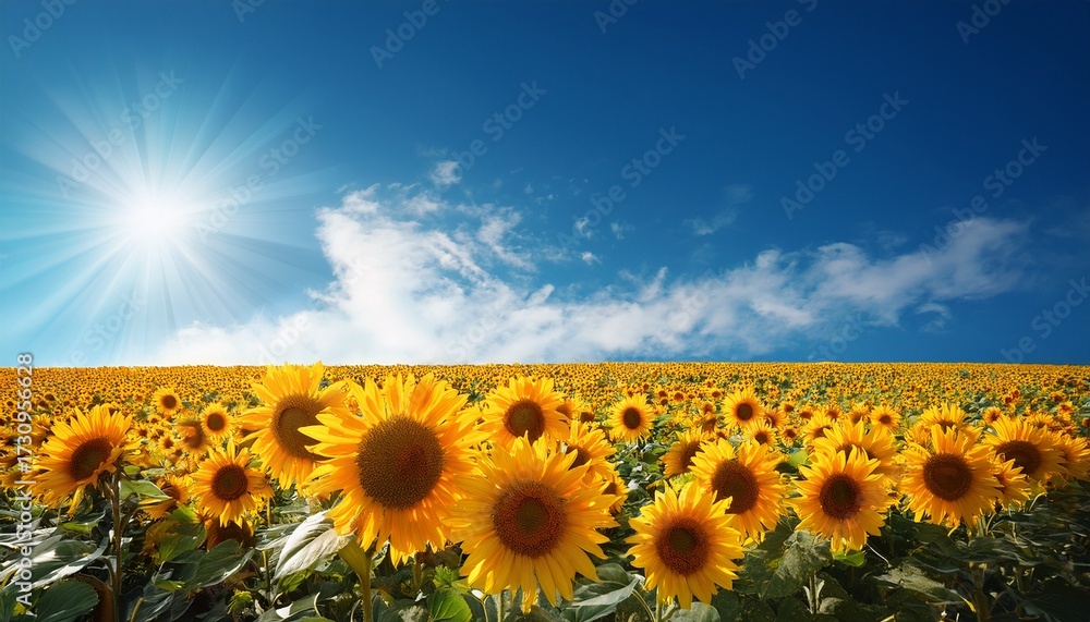Obraz premium Sunflower Against Blue Sky