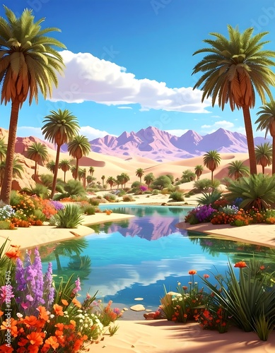 Oasis Paradise Landscape.