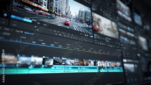 Wallpaper Mural Precision in Motion: Professional Video Editing Interface Torontodigital.ca