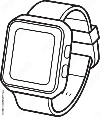Modern smartwatch with digital display and comfortable band for everyday wear