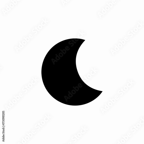 moon glare icon sign vector