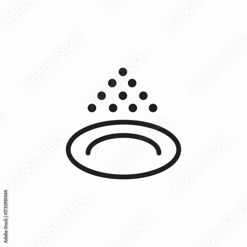 powder drop icon sign vector