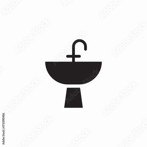 round sink icon sign vector