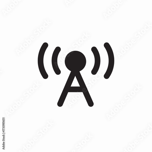 tower signal icon sign vector