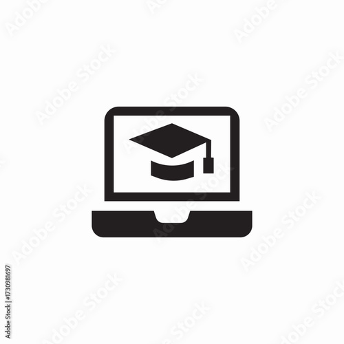 university web page icon sign vector