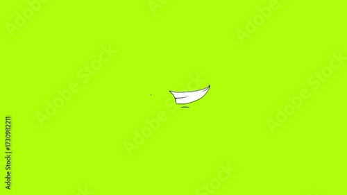 Animated cartoon mouth showing teeth and tongue in classic comic style, perfect for expressing speech, emotion, and character design in creative projects and playful visuals