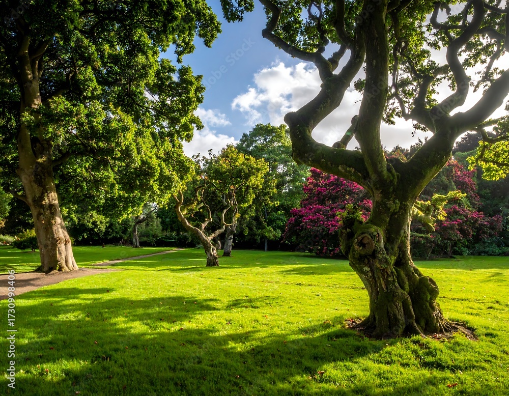 Fototapeta premium Lush parkland scene (1)