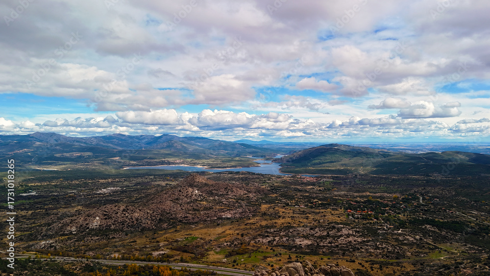 Naklejka premium Landscape spain nature mountain adventure trip