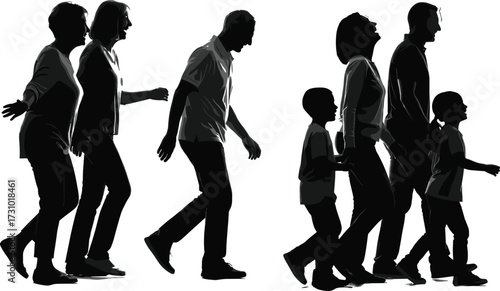 Family's Black and White Joy