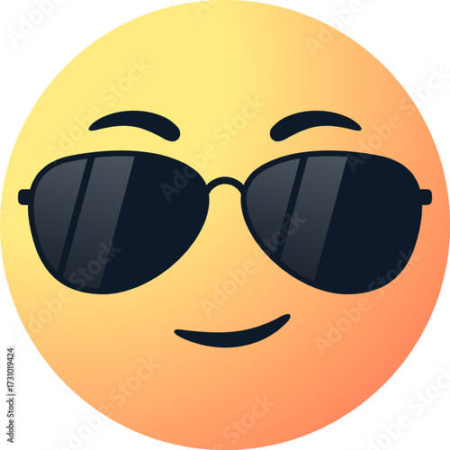 sunglasses emoticon , cool face emoji, happy, smile, smileys, smiling face with sun glasses