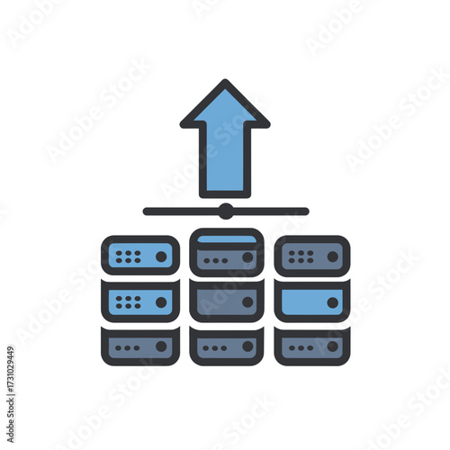Scaling Icon – AI Workflow Horizontal Expansion
