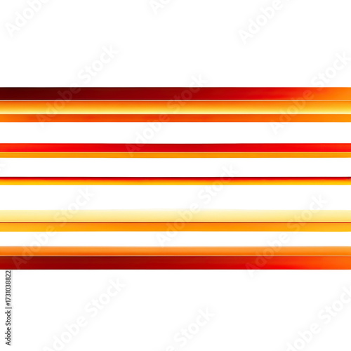 Abstract horizontal lines with vibrant orange, red, and yellow colors