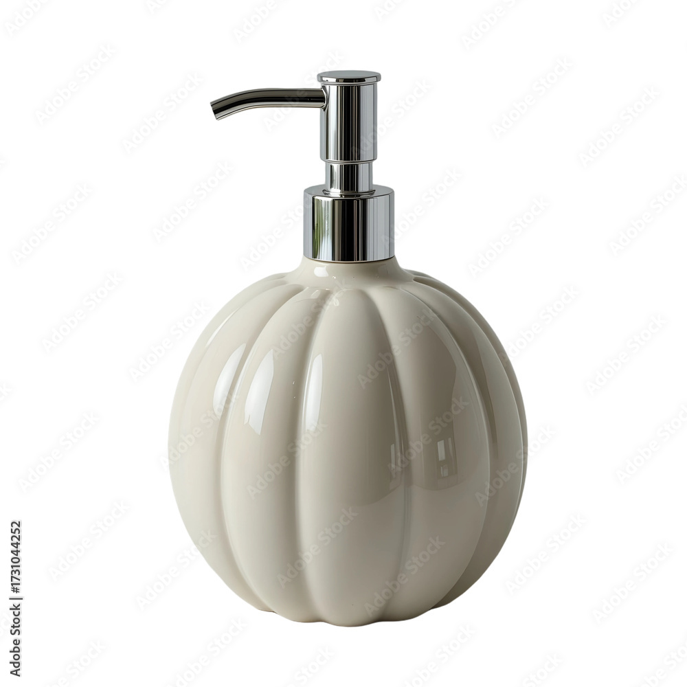 Fototapeta premium Pumpkin Soap Dispenser PNG – Transparent Background, Halloween-Themed Bathroom Accessory