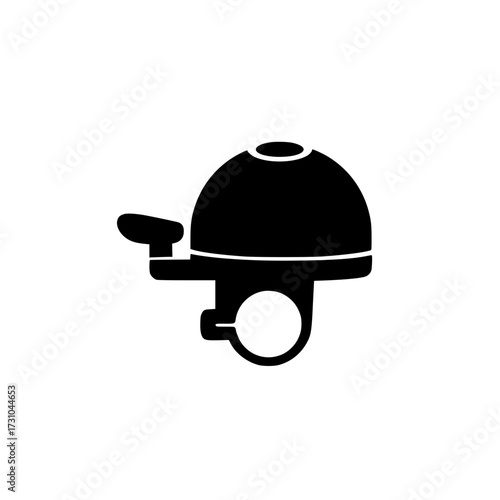 Cooking pot silhouette with lid and handles