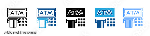 Atm icon sheet multiple style collection