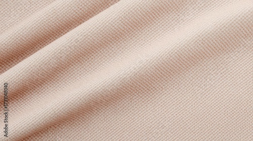 A close up shot showcases the intricate texture and subtle warm beige color of a tightly woven fabric creating a soft and inviting backdrop.