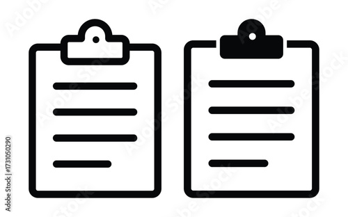Two Blank Clipboards with Paper Sheets Ready for Notes and Documents