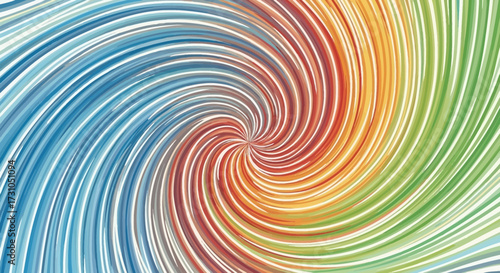 Colorful swirling abstract pattern with a vortex effect.