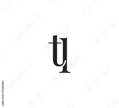 Elegant Serif Monogram Logo with Overlapping Initial Letters – Vintage and Modern Branding Design tl