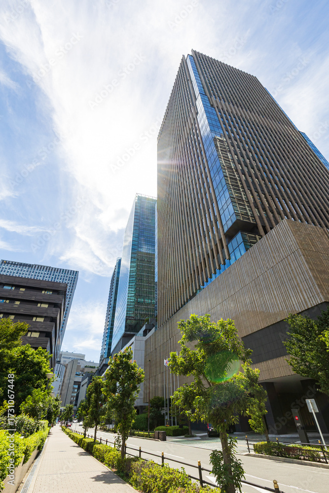 Obraz premium 大阪府北区の超高層ビル群