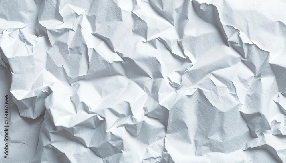 Obraz premium Close-up of a crumpled white receipt, showing creases and wrinkles, retail, business