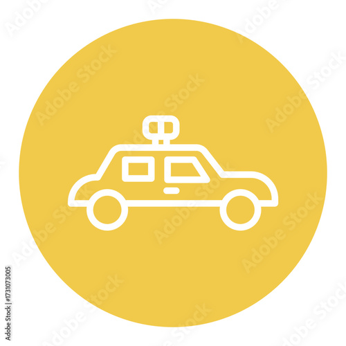 Police Car Vector Icons