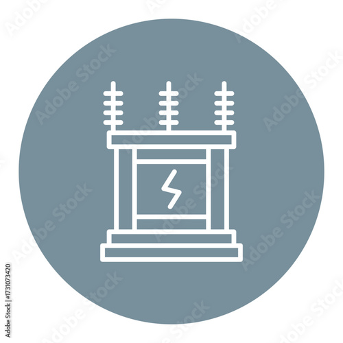 Power Transformer Vector Icons