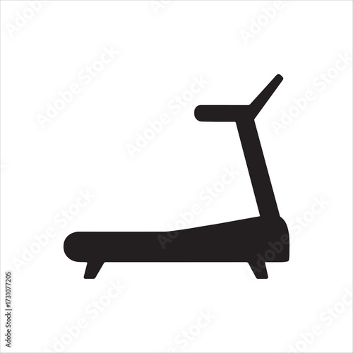 Treadmill icon symbolizing fitness and cardiovascular exercise representing health and wellness isolated on white background promoting active lifestyle and gym equipment workout routine