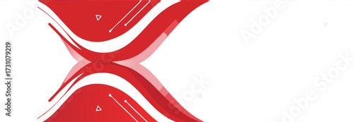 Abstract red business banner template for corporate branding, marketing, presentation, and digital promotion