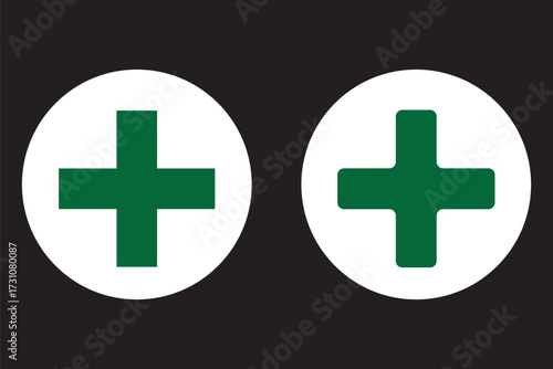 plus and minus icon vector