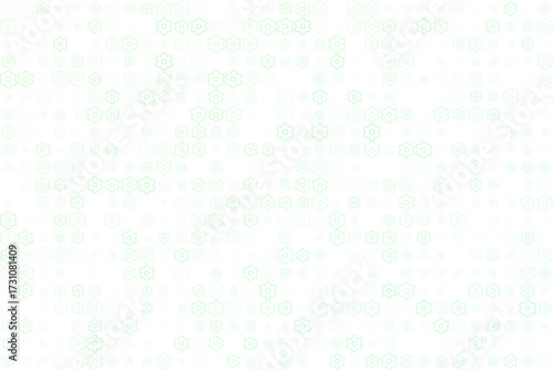 Subtle light green geometric pattern featuring abstract six-petal outlines, creating a modern and clean background texture for digital designs.