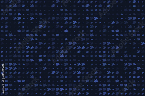 Spooky blue ghost figures creating a seamless pattern on a deep blue backdrop, ideal for holiday themes and digital art