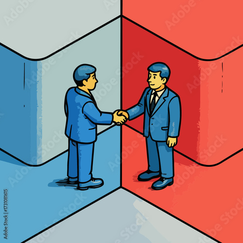 business people shaking hands