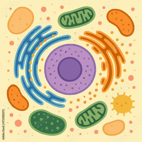 the contents of the cytoplasm