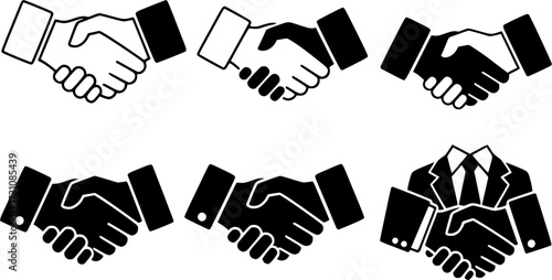 Handshake silhouette, Handshake, Man handshake, Man handshake silhouette, Businessman handshake silhouette, Handshake vector