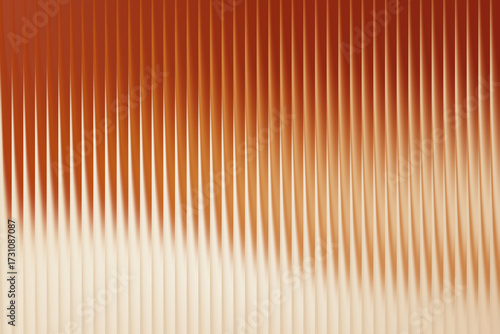 Illustration of closeup of ribbed glass texture with a warm gradient from light beige to rich copper orange, creating a soft and inviting background