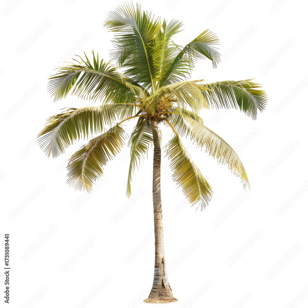 Obraz premium Isolated tropical palm tree (2)