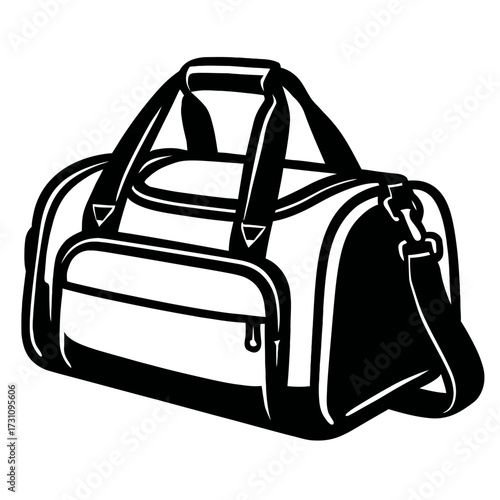 Duffel Bag Vector