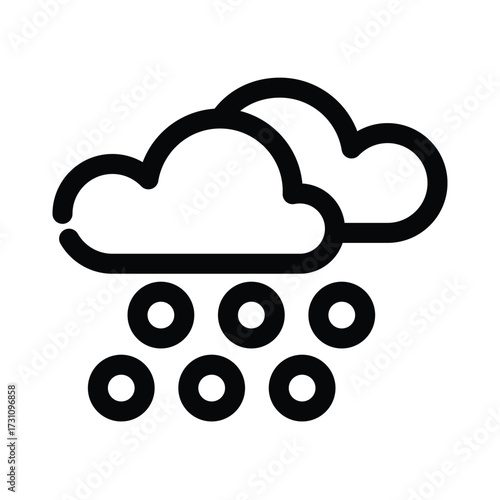 Hail icon design template