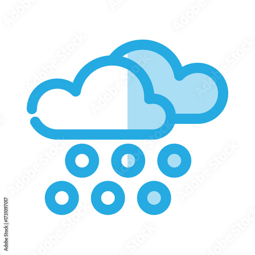 Hail icon design template