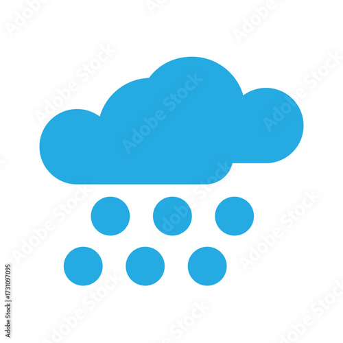 Hail icon design template