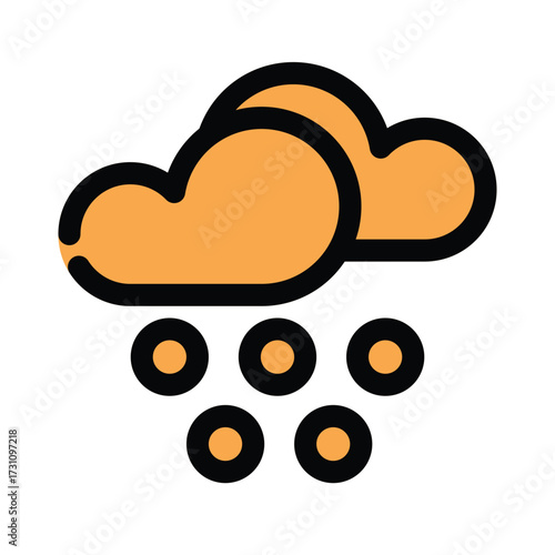Hail icon design template