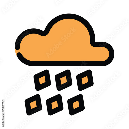 Hail icon design template