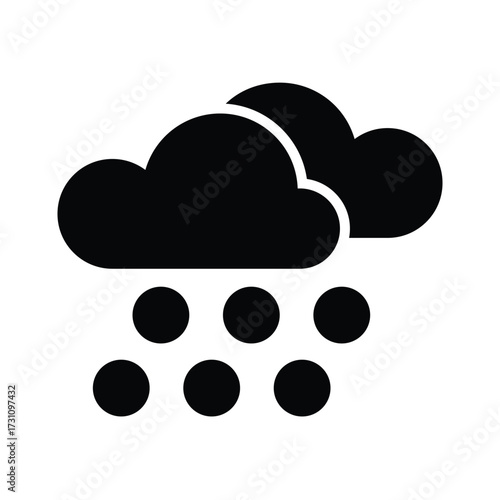 Hail icon design template