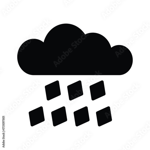 Hail icon design template